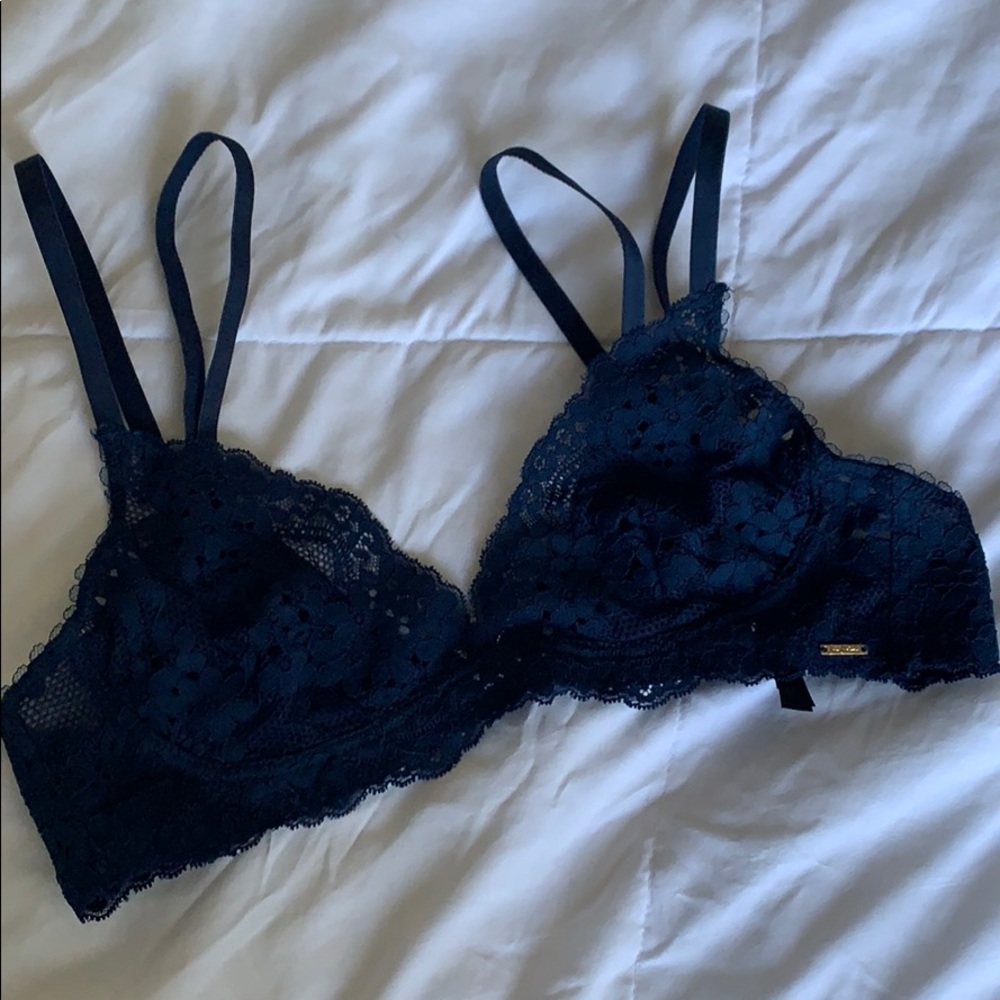 ⚡️Navy blue laced bralette